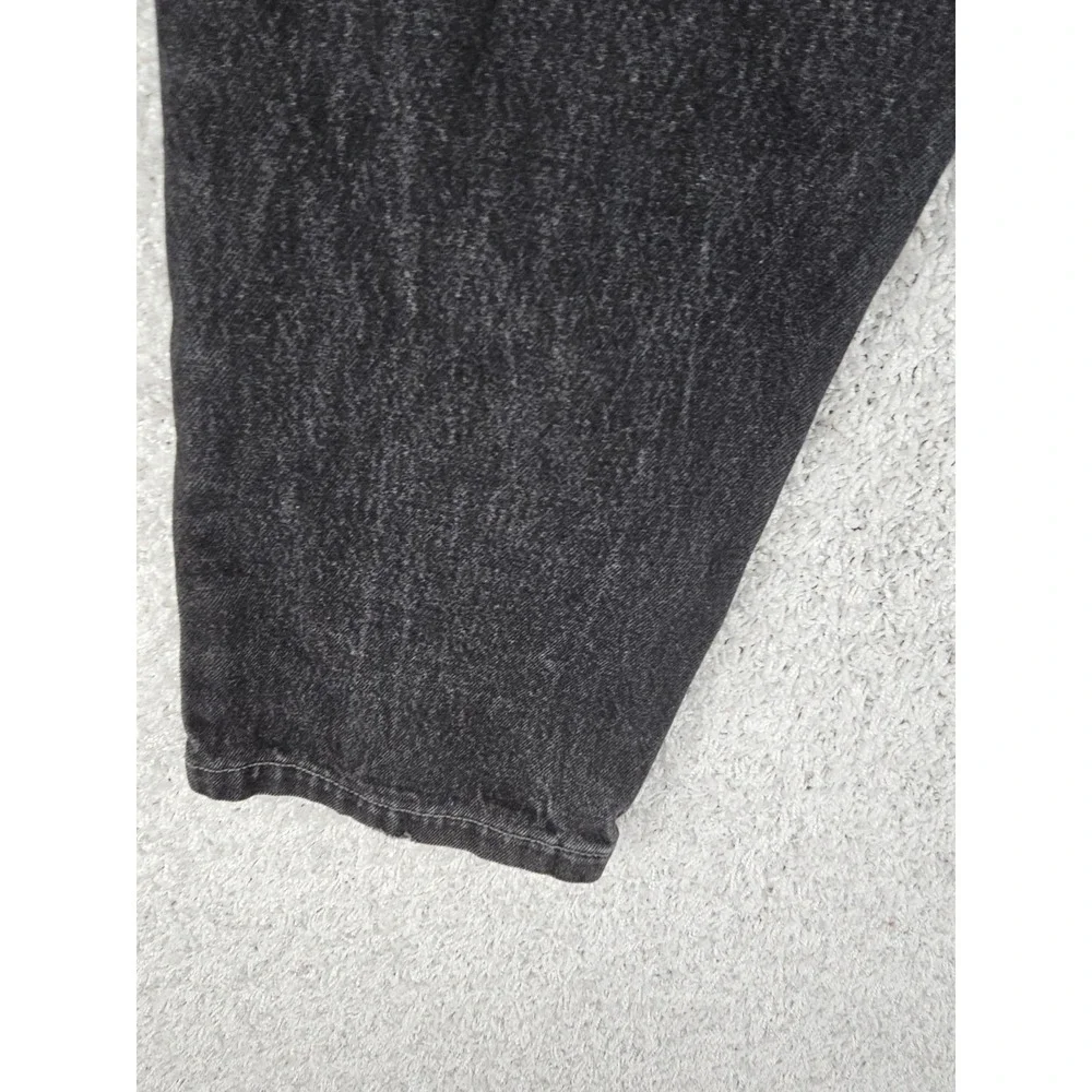 Vintage SouthPole Y2K Dark Black Denim Baggy Skate Jeans Youth Kids Size 8 24x23